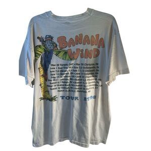 Jimmy Buffet 1996 Band tshirt USA Banana Wind Tour (some discoloration)